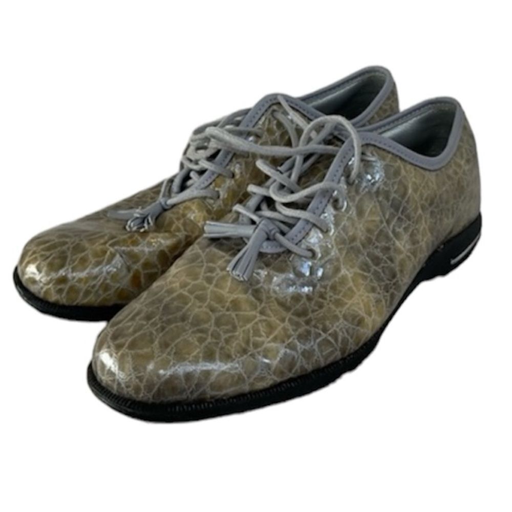 FootJoy Women’s Golf Shoes Size 6 M Alligator Style Tailored Collection Green